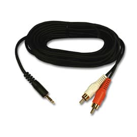 Belkin 3.5mm Jack to 2 Phono Speaker Cables, 3m